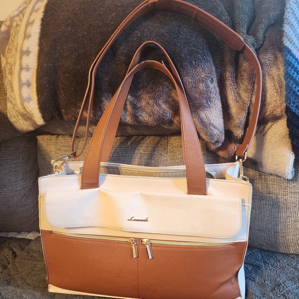 LOVEVOOK Laptop Tote for Women - 15.6 Inch. With Small Bag. Sold As Is.
